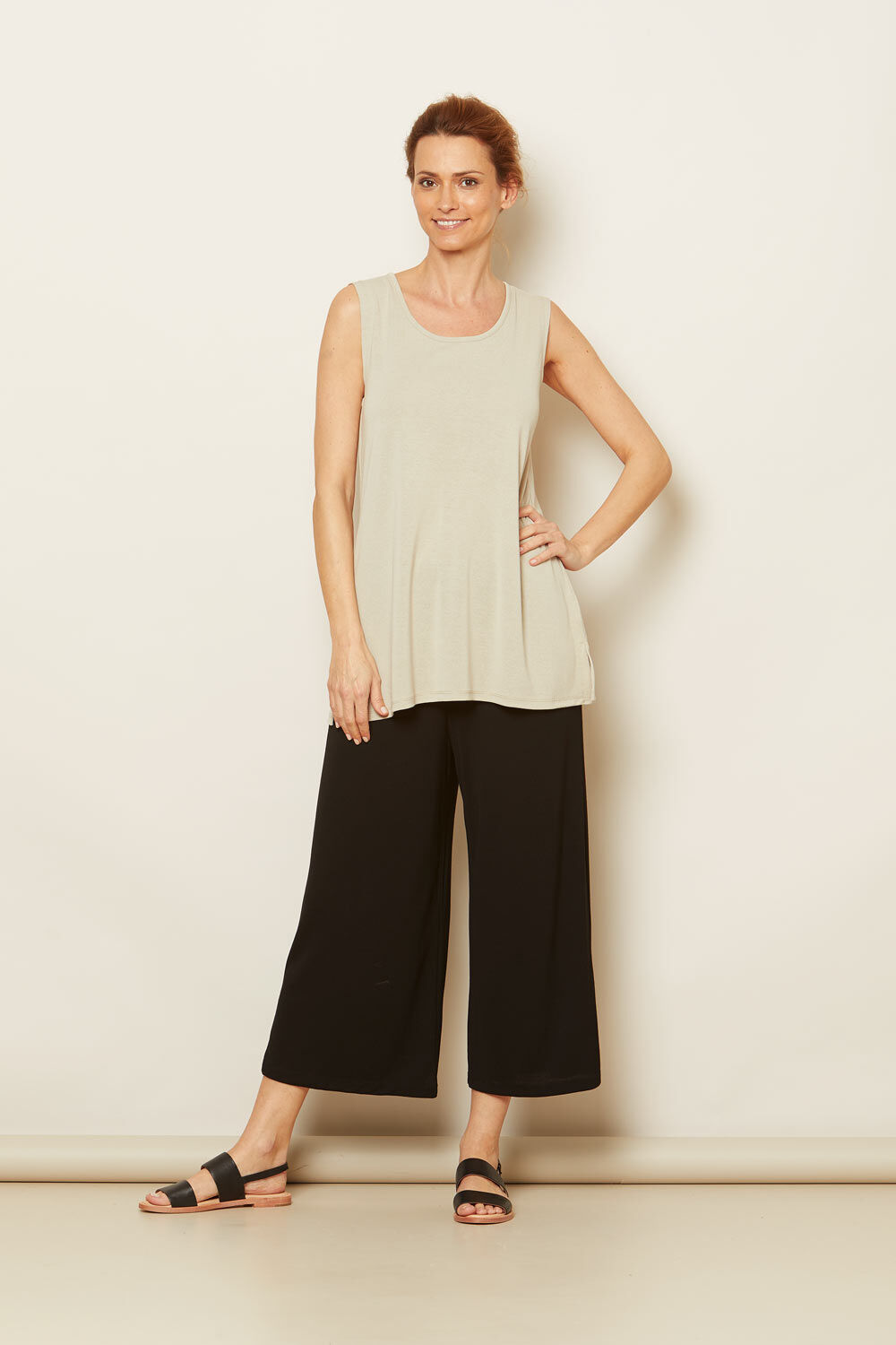 Jerseyhose Mit Elastischem Bund, Black